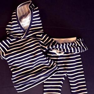 Childhoods Clothing Navy Trademark Hoodie Set